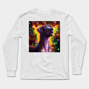 Cute Great Dane Drawing Long Sleeve T-Shirt